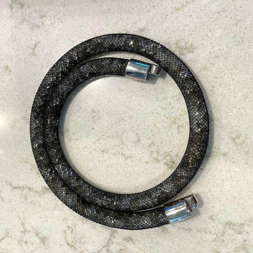 Swarovski Stardust Double Bracelet - Black